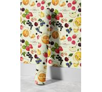 EHOMERY Papier Peint Pvc Autocollant Isolant Rétro Naturel Fraise Graffiti Rouleau de Film Vinyle Pour Meubles Cuisine 45x500cm