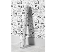 EHOMERY Papier Peint Vinyle Uni Rouleau Autocollant Simple Et Décontracté Frise As Creation Intissé Papier Contact Imperméable 45x300cm