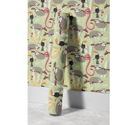 EHOMERY Papier Peint xxl Nature Rouleau de Autocollant Nature Des Dessins Animés Paresseux Kit Pose Pour Toilette Grand Revêtement Mural À Décoller 45x300cm