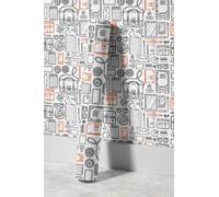 EHOMERY Papier Vinyle Adhesif Mural Peint Panoramique New York Kit Salle de Bain Papier Pour La Rénovation Meubles Et D'Armoires 45x200cm