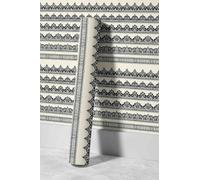 EHOMERY Revêtement Mural Adhésif Pvc Colle Pour Papier Peint Intissé Ethnique Rétro Bohême Meuble Miroir Autocollant Papier Moderne Décoration Intérieure 45x300cm