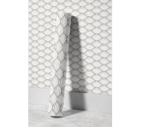 EHOMERY Revêtement Mural Pvc As Creation Papier Peint Intissé Simple Et Frais Art Géométrique Adhesif Pour Plafond Salle de Bain Papier Décoratif Autocollant 45x500cm