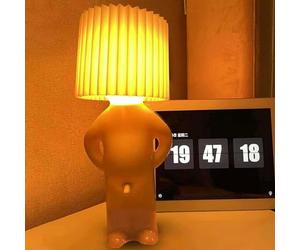 EHOTER A Little Shy Man Lampe créative de bureau coquine avec interrupteur D*CK - Lampe de chevet amusante et romantique - Lumière d'ambiance pour décoration de la maison (jaune)