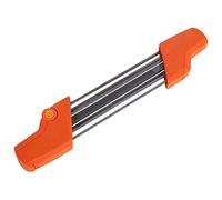 EHOTER Aiguiseur de chaîne 2 en 1 pour tronçonneuse 4 mm 4,8 mm 4,8 mm Outil d'affûtage de chaîne de tronçonneuse Outil de meulage facile Accessoires de rechange pour STIHL (4 mm, orange)