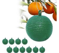 EHOTER Boule De Piège à Mouches Suspendue, Pièges à Insectes, Mouche Piège Collant,Attrape-Mouches à Fruits, Attrape-parasites Extérieur pour Pots De Fleurs Balcons Cours Vergers (10 pièces,Vert)