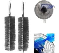 EHOTER Brosse à épousseter flexible pour ventilateur 2024 - Sans démontage - Brosse de nettoyage pour ventilateur pliable - Brosse à poussière en toile d'araignée - Brosse d'angle en microfibre pour