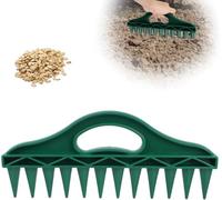 EHOTER Distributeur De Semence Outil D'espacement des Graines Semoir Manuel avec 12 Trous pour Plantation De Légumes, De Fruits Et De Fleurs (A)