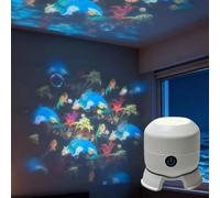 EHOTER Lampe À Projection Océan Noël Et Flocon De Neige, Projecteur LED Rotatif À Effet Dynamique, Rechargeable Rotation À 360°, Veilleuse Pour Enfants Et Adultes Décor Pour La Chambre (Océan)