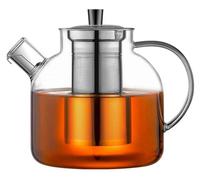 Ehugos Théière 1500ml verre borosilicaté passoire en acier inoxydable Théière