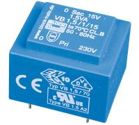 EI 30/12,5 212 - Transformateur pour circuits imprimés 1.5 VA 12 VAC (2x)