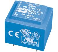 EI 30/15,5 215 - Transformateur 2 VA, 2 x 15 V, 2 x 66 mA