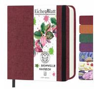 Eichenblatt Carnet de croquis aquarelle carré, 100% coton, 300 g/m², sans acide, bloc aquarelle pour artistes, adultes, étudiants, 12,5 x 12,5 cm (Bleu)