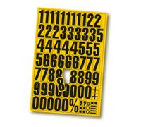 Eichner Eichner Chiffres magnétiques 0-9 Taille 43 mm noir jaune Quantité:1