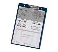 Eichner Pochette et support de documents avec fermeture velcro, cordelette et 2 compartiments DIN A4 bleu UE=10 pcs. Quantité:10