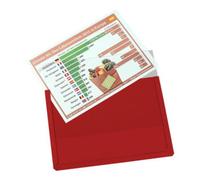 Eichner Pochette transparente magnétique Eichner en PVC dur DIN A4 paysage, rouge Quantité:10