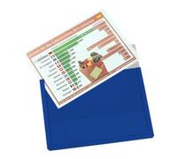 Eichner Pochette transparente magnétique Eichner en PVC rigide DIN A4 horizontal, bleu Quantité:10
