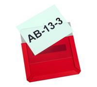 Eichner Pochette transparente magnétique Eichner en PVC rigide DIN A6 horizontal 154 x 114 x 3 mm rouge Quantité:10