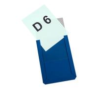Eichner Pochette transparente magnétique Eichner en PVC rigide DIN A6 vertical 114 x 154 x 3 mm bleu Quantité:10