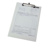 Eichner Porte-bloc Eichner A4, blanc, format 232x338 mm + pince à bloc et œillet de fixation Quantité:12