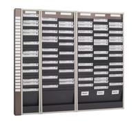 Eichner Tableau à fiches H1350xl720xP75 mm 3 rangées avec 25 compartiments Quantité:1