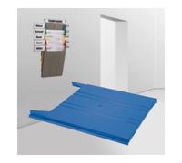 Eichner Trieur mural Eichner "FLAT" casier de rangement, bleu, pour documents A4 vertical Quantité:1