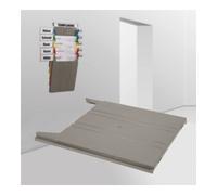 Eichner Trieur mural Eichner "FLAT" casier de rangement, gris, pour documents A4 vertical Quantité:1