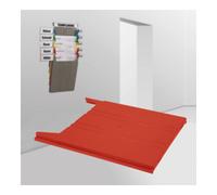 Eichner Trieur mural Eichner "FLAT" casier de rangement, rouge, pour documents A4 vertical Quantité:1