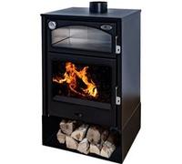 Eider Biomasa Poêle à bois - modèle ASTON - 10,2 kW - jusqu’à 225 m³ - H.97 x l.63 x P.50 cm - Classe énegétique A G