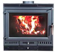Eider Biomasa Poêle à bois - modèle AURORA 70 VENT - 10,4 kW - jusqu'à 225 m³ - H.65 x l.43 x P.70 cm G