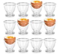 Soucoupes à Oeufs - Set de 12 - 5 x 5 cm - Verre Transparent