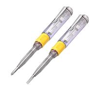 Eightwood Tournevis Testeur Tension 100-500V Set 2 Pièces | Conception isolée, pour électriciens bricolage maison Stylo Détecteur