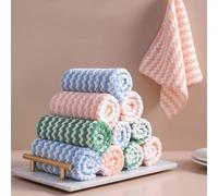 EigPluy Chiffon Nettoyant Microfibre,Lot de 11 Chiffons de Torchons de Cuisine Microfibres,Ultra Absorbant Chiffon Torchons de Vaisselle,24 * 24cm,Couleurs Mixtes