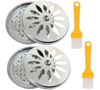 EIHI 2 Pièces Bobine spirale anti moustique, support spirale anti moustique, spirale anti moustique exterieur, support bobine anti moustique, porte encens, Avec brosse