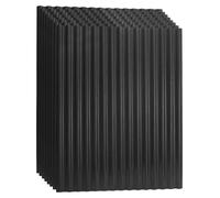 Eikuavons ASA : panneaux ondulés en kit, 8 pièces, anthracite, 117 x 93 cm. Plaques de toiture de 1,5 mm, panneaux ondulés résistants aux intempéries fabriqués en résine ASA, idéaux pour abri de voitu
