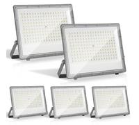 Eikuavons, projecteurs LED extérieurs de 150W, éclairage LED étanche IP65 en aluminium pour l'extérieur et l'industrie, lumière blanche froide 6000K, lot de 5