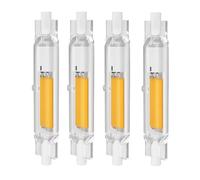 EIMOPE Ampoules R7S LED 78mm Dimmable 15w, R7S LED COB Ampoules Double Ended, Blanc Naturel 4000K, 1500LM, Equivalente à Lampe Halogène R7S 100W 150w, Éclairage à Faisceau 360 °, Paquet de 4