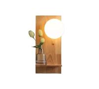 EINES Appliques murales Applique Nordique en Bois Massif, Lampe De Chevet for Chambre À Coucher, Salon, Fond Créative Appliques et Appliques