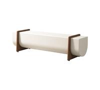 EINES Bancs pour chambre à coucher en bois massif créatif long banc de thé tabouret de loisirs modèle maison centre commercial hôtel vente bureau repos tabouret chambre Ottoman A, 140 x 40 x 45 cm