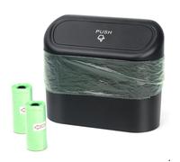 Einesin Car Trash Can with Lid Mini Car Organizer and 4 Trash Bags Included Car Accessories Capacity 1.4L