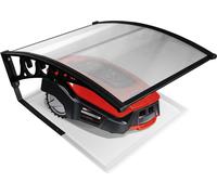 EINFEBEN Toit Carport Autres accessoires pour tondeuses à gazon Robot Garage pour tondeuse à gazon Robot Polycarbonate Protection contre la pluie Protection contre le soleil Toit Auvent de porte d'ent
