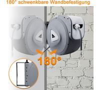 EINFEBEN Tuyau d'air comprimé Accessoires pour compresseurs Enrouleur de tuyau Enrouleur d'air comprimé 1/4" Raccord rapide 12 Bar max. pression de travail 30M