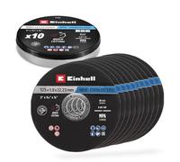 Einhell Disques à tronçonner 711442 - 125 mm - 10 pièces - Métal, acier inoxydable, tôle
