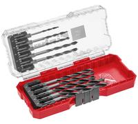 Einhell 108733 Jeu de forets pour le bois 10 pièces 3 mm, 4 mm, 5 mm, 6 mm, 7 mm, 8 mm 1 set