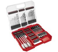 Einhell 108788 95 pièces Assortiment de forets et dembouts métal, Pierre, Béton, bois, Brique 3 mm, 4 mm, 5 mm, 6 mm, 7 mm, 8 mm, 9 mm, 10 mm, 12 mm, 14 mm, 16