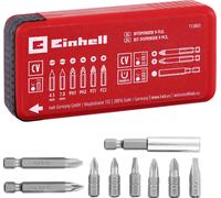 Einhell 113803 Jeu d'embouts 9 pièces vis à fente, PH, PZ