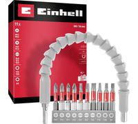 Einhell 133115 Jeu d'embouts 11 pièces vis à fente, PH, PZ, TORX® intérieur, 6 pans intérieurs, hexagonal avec porte-embout
