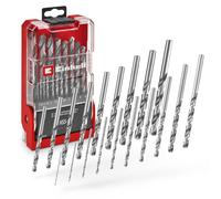 Einhell Jeu de 19 forets HSS-G Ø1-10 mm – Acier HSS 4241, pointe Split-Point 135°, avec cassette