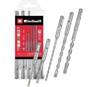 Einhell 265505 acier 40CR Jeu de forets pour béton 5 pièces 5 mm, 6 mm, 8 mm, 10 mm SDS-Plus 1 set