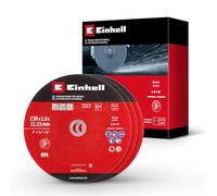 Einhell 3 disques à tronçonner fins pour métal, Ø 230 x 2 mm | Coupes sans bavures | longue durée de vie | certifié MPA | modèle plat | pour meuleuses d'angle