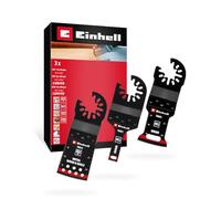 Einhell 3 pièces jeu d’accessoires multifonctions pour bois et métal | Lames plongeantes HCS / BiM | dents incurvées pour une meilleure plongée | fonction de changement rapide | fixation Open-Back